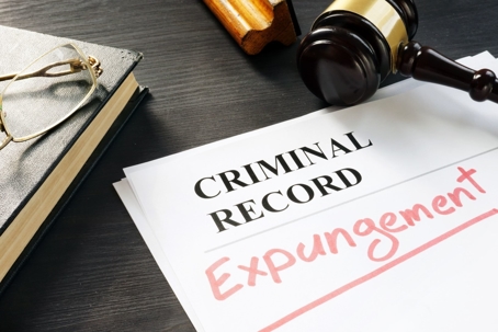 Criminal Record document with Expungement written on it